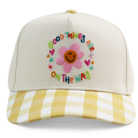 Casquette de baseball HBA54 Sweet Pastoral à 5 panneaux, broderie multicolore personnalisée, unisexe, quatre saisons, boucle simple, en coton