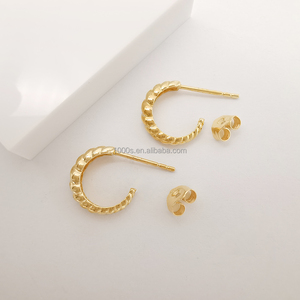 <span class=keywords><strong>Boucles</strong></span> <span class=keywords><strong>d</strong></span>'<span class=keywords><strong>oreilles</strong></span> <span class=keywords><strong>créoles</strong></span> <span class=keywords><strong>petites</strong></span> en or jaune véritable 9 carats pour femme, bijoux en or massif 9 carats, vente en gros - Product Image 6