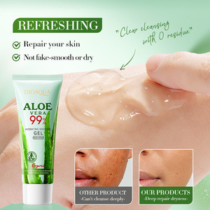 BIOAOUA 50g Gel de <span class=keywords><strong>Aloe</strong></span> <span class=keywords><strong>Vera</strong></span> <span class=keywords><strong>99</strong></span>% Hidratante y Calmante para una Piel Translúcida y Suave - Product Image 3