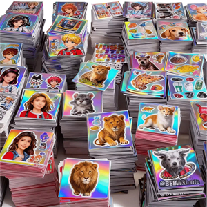 Pegatinas Personalizadas, Impresión Impermeable, Logotipo, Embalaje, Vinilo Brillante, Pegatina de Transferencia Holográfica - Product Image 1