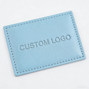 High Quality Retro Embossed Letter PU <strong>Label</strong> Customizable <strong>Leather</strong> PU <strong>Label</strong> for Bags Shoes Garments Private Brand - Product Image 3
