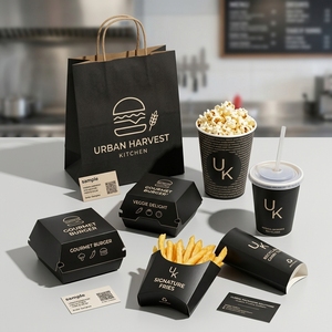 Servicio de Fabricación Personalizada OEM ODM, Bolsas de Papel Kraft para Alimentos, para Restaurantes, Comida para Llevar, Hamburguesas, Papas Fritas, Café, Panadería - Product Image 3