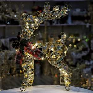 Christmas Deer Decoration Light LED Reindeer Elk Luminous Sculptures Winter Garden Lawn Outdoor Yard Christmas Ornaments - Product Image 5