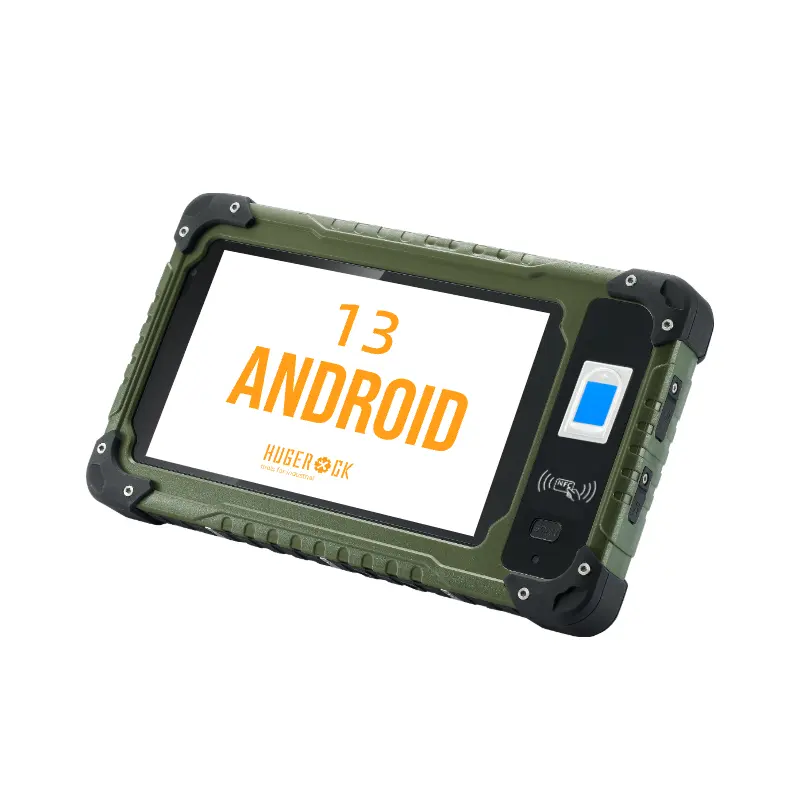 Hugerock S70 Dual Sim thẻ Displayport cho chuyên nghiệp 10000mAh cầm tay RFID Reader mã vạch gồ ghề công nghiệp Tablet PC