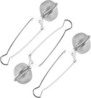 Infuseur à thé avec poignée Filtre à boule à thé en maille fine Diffuseurs de thé plus raides pour le thé en vrac, les épices, les assaisonnements