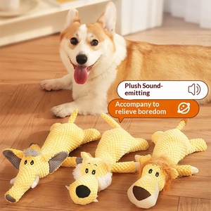 Jouets à mâcher pour <span class=keywords><strong>chiens</strong></span> en peluche, durables, écologiques, luxueux, à motif de dessin animé, qui couinent, pour nettoyer les dents, pour <span class=keywords><strong>chiots</strong></span> - Product Image 2