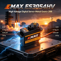 Servomoteur numérique EMAX ES3054HV haute tension à engrenages métalliques 23T 4,7 kg 0,09 sec pour avion, hélicoptère, drone, équipement de modélisme longue portée