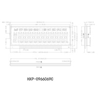 9 10 11 12 digit 7 Segmen TN LCD warna Mono reflektif positif untuk Kalkulator