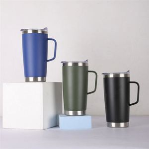 Vaso Térmico de Acero Inoxidable de 20 oz con Asa, Compatible con Portavasos de Auto, Regalo Promocional, Accesorios de Bar ASM26 - Product Image 4