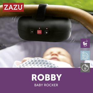 Zazu Baby <b>Rocker</b> Black Gentle Motion For Strollers And <b>Prams</b> Better Sleep - Product Image 3