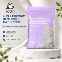 Litière pour chat en bentonite, 4,5 kg et 10 kg, prix de gros, forte agglomération, désodorisation, couleur naturelle, en vrac