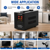 Stabilisateur de tension automatique monophasé 500VA avec protection contre les surcharges et régulateur de tension unidirectionnel pour climatiseur domestique