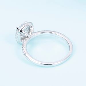 Bague solitaire en or délicat MS-501 pour femme, avec diamant de laboratoire 1 carat - Product Image 3