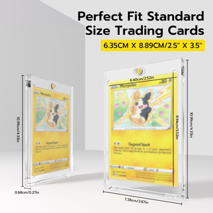 Porte-cartes 35PT 3X4 Toploader Design magnétique PSA <span class=keywords><strong>ultra</strong></span> <span class=keywords><strong>Pro</strong></span> Toploader pour fermeture MTG TCG Yugioh Cartes à collectionner - Product Image 3