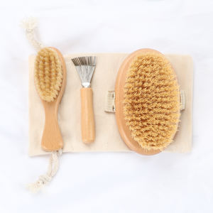Abeis-cepillo de baño exfoliante personalizado, conjunto de cepillo de limpieza Facial, masaje de madera, conjunto de cepillo corporal seco - Product Image 2