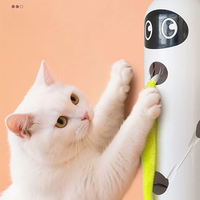 Jouet Électrique Interactif Automatique pour Chat avec Queue Moelleuse et Capteur Dynamique, Jouet Rechargeable pour Chaton d'Intérieur