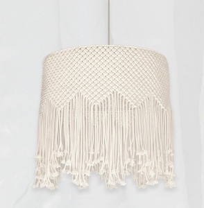 Vente chaude, abat-jour suspendu bohème de haute qualité, 100% coton, antistatique, fait à la main, accessoires en macramé du Vietnam - Product Image 1