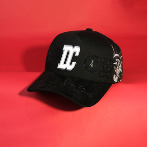 Gorra de Béisbol de Alta Calidad 2026 con Cadena Decorativa Temática de Máscara, Gorras G5 con Logotipo de Diamantes de Imitación, Chip NFC, Gorra Personalizada de Gamuza, Gorras Big Boss - Product Image 3