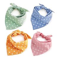 Bandana pour animaux de compagnie en tissu doux et mignon imprimé par sublimation en gros, accessoires réglables pour chiens de petite, moyenne et grande taille