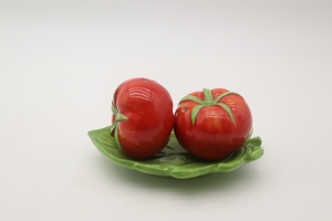 Ensemble tasse et soucoupe en céramique créative en forme de tomate, tasse à thé rouge <span class=keywords><strong>avec</strong></span> assiette à feuilles vertes, service à thé unique pour l'après-midi, 8 oz - Product Image 4