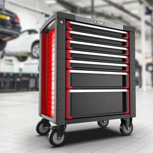 Kinbox bàn làm việc công cụ ngực/giỏ hàng/Xe đẩy nhà để xe công cụ Tủ thiết lập hộp công cụ với dụng cụ cầm tay hội thảo nhà để xe lưu trữ - Product Image 2