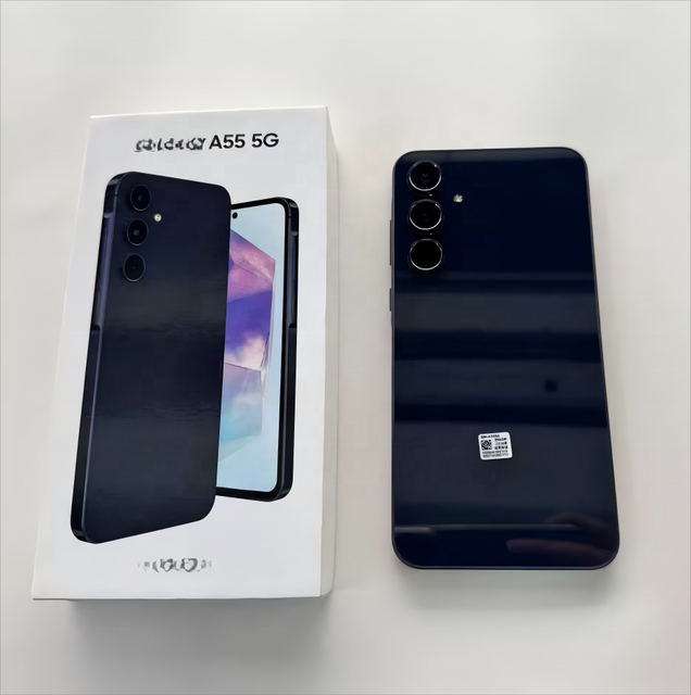 Best Price Wholesale A55 5G LTE Unlocked Smartphone with Spanish Support AMOLED 120Hz Display Waterproof Design