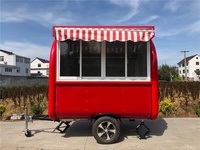 Remorque de restauration rapide de cuisine en plein air avec équipement de cuisine usine chinoise chariot de nourriture Mobile à vendre kiosque de nourriture de bar mobile