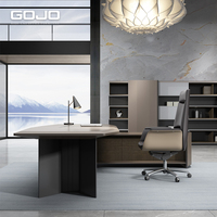 Bureau de direction au design moderne de luxe Bureau de haute qualité Table de patron en bois pour bureau à domicile Poste de travail