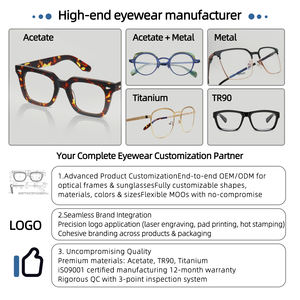 Monturas de Gafas de Acetato Estilo Retro Ojo de Gato, Monturas Ópticas de Acetato, Lentes Personalizables - Product Image 6