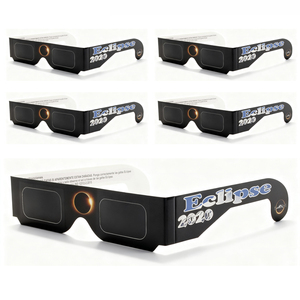 Verres d'éclipse solaire certifiés ISO 12312 et CE Verres de visualisation d'éclipse solaire en papier personnalisés - Product Image 1