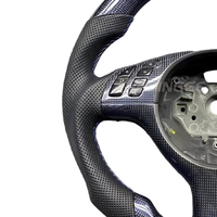 Volant de voiture en cuir et fibre de carbone Plug&Play E46 m Sports pour BMW M3 M5 M6 E46 E39 E53 330ci 325i E60 E63 E64 X5