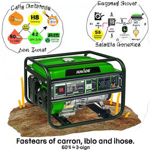 गर्म बिक्री इलेक्ट्रिक या रिकोइल शुरू 8kw पोर्टेबल गैसोलीन जनरेटर - Product Image 2