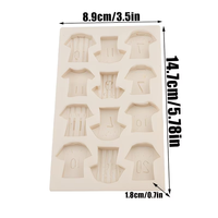 Moule en silicone personnalisable Candyer pour maillot de sport DIY / Décoration de gâteau / Moule de cuisson en gros