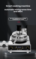 Machine à faire sauter automatiquement, robot de cuisine électrique intelligent, wok avec couvercle transparent et poêle antiadhésive pour cuisine commerciale