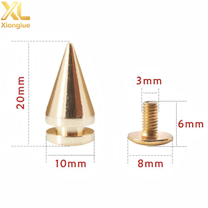 Remaches de Alta Calidad de 10x30mm, Remaches Negros de Níquel para Prendas, Remaches Metálicos con Puntas - Product Image 1