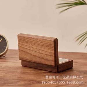 Wooden jewelry <b>box</b>, jewelry display <b>box</b>, necklace, <b>earring</b>, ring, portable jewelry packaging <b>box</b>, solid wood storage <b>box</b>, <b>gift</b> - Product Image 5