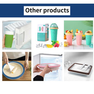 Machine à rouleaux de crème glacée - Machine manuelle domestique en <span class=keywords><strong>plastique</strong></span> PP pour petit yaourt glacé - Grande capacité, plateau à glace maison - Product Image 6