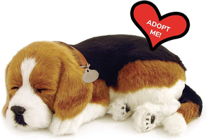 Adorable Mascota Interactiva que Funciona con Pilas, Mascota de Peluche Realista que Simula Dormir, Perro <span class=keywords><strong>Beagle</strong></span> de Peluche - Product Image 2