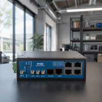 Routeur industriel robuste R100 3G LTE 4G VPN emplacement pour carte Sim montage sur Rail Din fonction QoS 2.4GHz 4G VPN routeur 3G LTE QoS