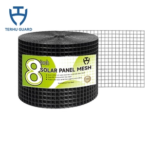 Malla de protección para paneles solares galvanizada y recubierta de PVC de 8 pulgadas x 100 pies, con certificación CE, para instalación en techos de granjas solares. - Product Image 1