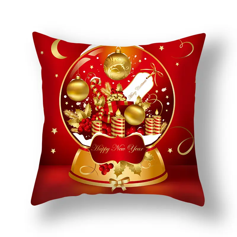Fabrik Weihnachten benutzer definierte Kissen bezug gedruckt 45*45cm Kissen bezüge dekorative Kissen bezug für Sofa