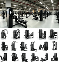 Ensemble d'équipements de gym pour bureau Lenyo, machine de fitness commerciale multi-stations, ensemble complet, acier robuste, certifié CE