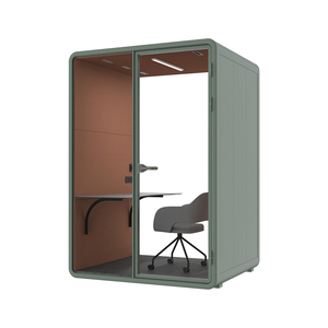 Cabina <span class=keywords><strong>de</strong></span> Oficina Portátil <span class=keywords><strong>Aislada</strong></span> e Insonorizada para Exteriores, Cabina Telefónica, Sala <span class=keywords><strong>de</strong></span> Reuniones, Cabina <span class=keywords><strong>de</strong></span> Trabajo Móvil para Varias Personas - Product Image 4