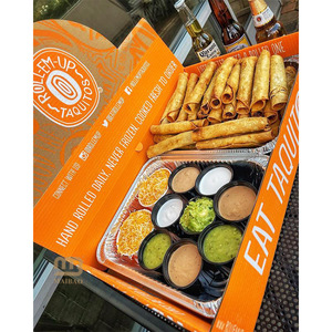 Scatola per Catering da Asporto per <span class=keywords><strong>Snack</strong></span> Fritti da Panetteria, Contenitore Termico in Alluminio, Scatola Ecologica per Alimenti, Confezione per Pranzo in Carta - Product Image 2