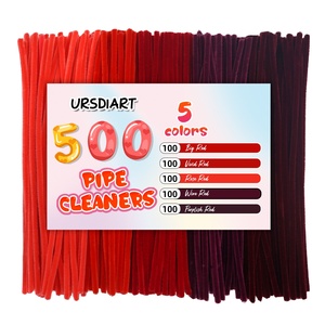 Kit de manualidades de 500 piezas, Kit de manualidades DIY para niños, materiales educativos preescolares, regalo de flores, palos peludos suaves, alambre de chenilla para Kit - Product Image 2