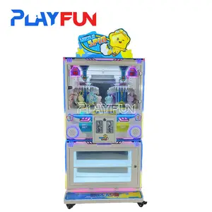 PlayFun Factory Vente en gros monnayeur Poke 2 joueurs Win Twin Lucky Clip porte-clés prix distributeur automatique de jeux