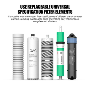 <span class=keywords><strong>Purificador</strong></span> de <span class=keywords><strong>Agua</strong></span> de Ósmosis Inversa RO de 5 Etapas para Debajo del Fregadero - Sistema Doméstico de 75 GPD con Certificación FCC y CE Personalizado - Product Image 3