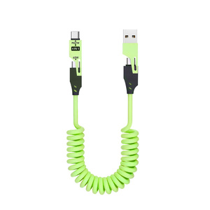 Xu Hướng 65W Mù<span class=keywords><strong>a</strong></span> Xuân <span class=keywords><strong>C</strong></span>áp 4 Trong Một Sạ<span class=keywords><strong>c</strong></span> <span class=keywords><strong>C</strong></span>áp USB Một Để USB <span class=keywords><strong>C</strong></span> <span class=keywords><strong>C</strong></span>ó Thể Thu Vào <span class=keywords><strong>C</strong></span>áp USB - Product Image 1