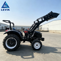 Tracteur agricole à roues haute performance 50HP 70HP 90HP avec moteur diesel, compact, pour la culture et le transport en verger