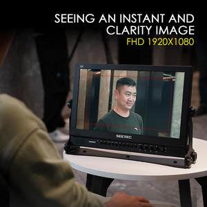Moniteur Full HD SEETEC P133-9HSD avec deux entrées 3G-SDI, vidéo composite AV, solution de studio portable, service de logo personnalisé - Product Image 3